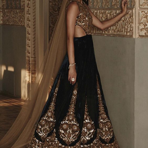 ชุดเดรส Koti lehenga ปักลาย zari สวยใหม่2021ตกแต่งด้วยกระดุมประดับด้วยลูกไม้ลวดลายประดับด้วยเลื่อมงานแต่งสำหรับงานแต่งงาน - Product Image 1