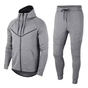 Vêtements de sport pour hommes, sweat à capuche à fermeture éclair et pantalon de survêtement courts, survêtement d'école, 2020 - Product Image 1
