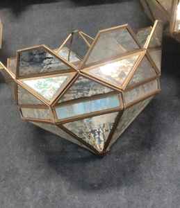 Soporte de luz de té de linterna octogonal de metal y vidrio hecho a mano para decoración del hogar - Product Image 6