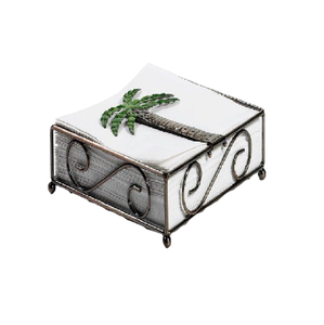 Servilletero con diseño de hoja azul cielo, mesa elegante de acero inoxidable para el hogar y utensilios de cocina, accesorio único para artículos de Hotel - Product Image 4