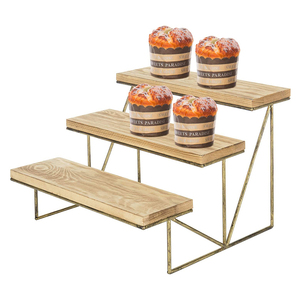 Meilleure vente Présentoir à gâteau en bois fait main Design unique Vente en gros de luxe classique de haute qualité pour dessert et usage décoratif - Product Image 4