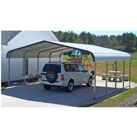 Abri de voiture préfabriqué en gros, Garages préfabriqués, Abri de voiture portable à structure métallique, Auvent de voiture amovible, Auvent extérieur 20x20