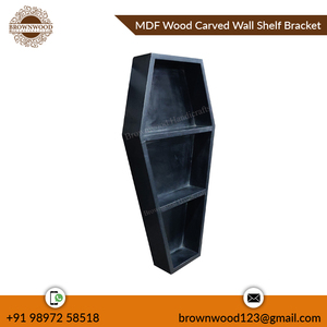 Chất Lượng Cao MDF Gỗ Quan Tài Hình Dạng Tường Kệ Trang Trí Tùy Chỉnh Bằng Gỗ Khắc Giá Thấp Xuất Khẩu Cho Nhà Văn Phòng Trang Trí Nội Thất - Product Image 2