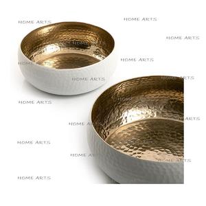 Set of 2 Different Size <b>Food</b> Serving Bowls Exclusive Quality Metal Hammered <b>Food</b> Serving Bowl At Best Price - Product Image 6