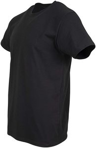 Camiseta informal para hombre, ropa de calle de alta calidad, venta al por mayor, a la moda, bordada, 100% de algodón, Camiseta larga - Product Image 3