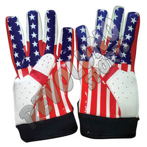 Gants de football américain en silicone imprimés sur le dos Sticky Palm Vente directe d'usine Vente en gros Fabricant Fournisseur Pakistan - Product Image 3