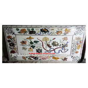 Décoratif Blanc À Manger Table Top - Product Image 1