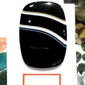 Cabochon d'agate à bandes naturelles de haute qualité forme carrée fabrication de bijoux en pierres précieuses en vrac certifiée sans trou prix de gros - Product Image 4