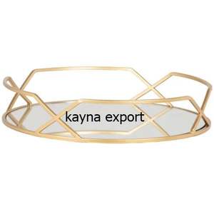 Bandeja de espejo decorativa de forma cuadrada de lujo para decoración de hotel y restaurante en casa, regalo para boda y fiesta, bandeja de espejo - Product Image 5