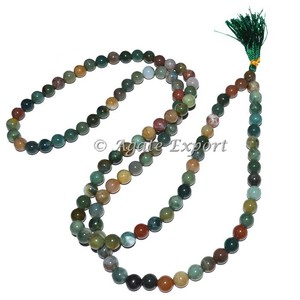 Elegante Jap Mala de Ágata Tallada con 108 Cuentas, Amuleto de Feng Shui y Souvenir - Product Image 1
