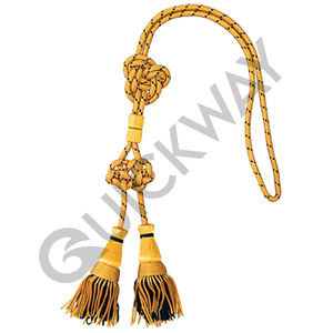 Pakistan vente en gros glands plat motif clairon cordon longueur personnalisée cordons musicaux en soie nylon métal finition métallique vêtements - Product Image 4