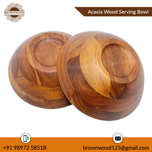 Bol de mélange de salade en bois d'acacia de conception moderne pour Restaurants, hôtels et usage domestique à un prix attractif - Product Image 3