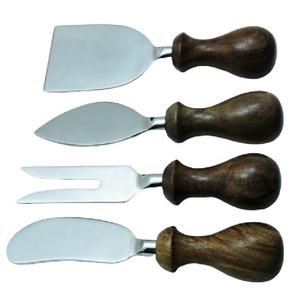 Wholesale Price Luxury Handmade Flatware Cutlery Set Original <b>Bone</b> <b>Handle</b> Stainless Steel Four-Piece Cheese Board Collection - Product Image 4