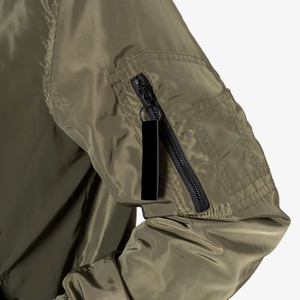 2023 Custom Satin Lightweight Waterproof Winter Cotton Breathable Classic <b>Baseball</b> <b>Bomber</b> <b>Jacket</b> for Men Slim Fit Plus Size - Product Image 5