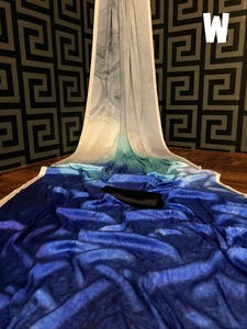 Indien katan saree dernier designer fête porter mariage dames femmes portent georgette soie broderie travail sari avec Blouse Alphanumero - Product Image 5