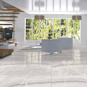 Azulejos de losa de porcelana pulida AAA de alta calidad 120x120cm gris humo antideslizante e ignífugo para paredes interiores elegantes - Product Image 3