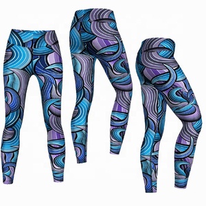 Mallas para mujer Cintura alta Control de barriga No transparente Pantalones de yoga Entrenamiento Mallas para correr - Product Image 1