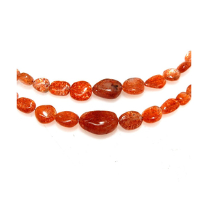 Cuentas de Piedra Solar Naranja para Joyería, 5x6-8x11 mm, Pepitas de Piedras Preciosas Naturales, Diferentes Formas - Product Image 2