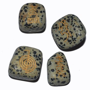 Good Quality <b>Agate</b> Carved Usui Reiki Set for Feng Shui Souvenir Use - Product Image 1