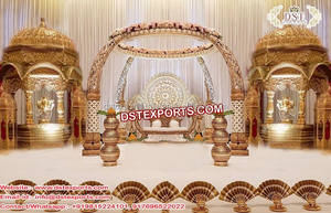Decoración de Mandap para Bodas Punjabi, Palki Sahib para Bodas Punjabi, Mandap de Fibra para Bodas, Venta en Nueva York - Product Image 5