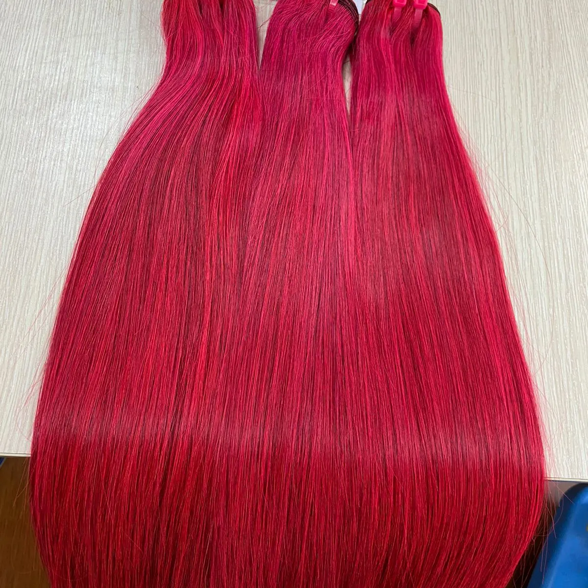 Vietnmamese Human Hair Extension Vietnamese Straight Red Color Human Hair Extension