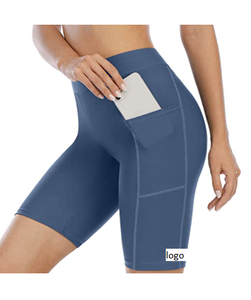 Pantalones cortos de baño con bolsillos para mujer, bañador de cintura alta, personalizado, pantalones cortos de tela, pantalones cortos de tabla 82% nailon, 18% LICRA - Product Image 2