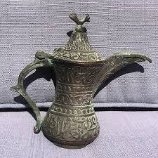 Dallah Arabic Coffee Pot Coffee & <b>Tea</b> <b>Sets</b> Coffee Equipment / Teaware <b>Tea</b> Pot Support Best Quality Brass for Restaurant and Home - Product Image 4