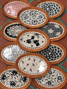 Wicker Rattan <b>coaster</b> with <b>Ceramic</b> From Vietnam Cheap Price - Product Image 3