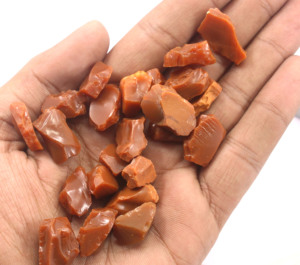 10 piezas 100% ópalo de fuego mexicano marrón Natural 16-20 MM gemas ásperas sin tratar para la fabricación de joyas bonita colección - Product Image 6