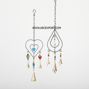 Nouveau design classique noir et or couleur étoile et demi-lune carillons éoliens suspendus pour les fournisseurs en gros au prix le plus bas - Product Image 2