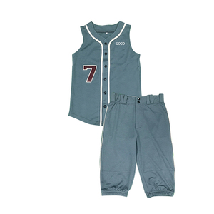 Uniforme de baseball pour jeunes, design personnalisé, vente en gros, 2020 - Product Image 6