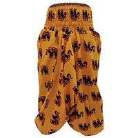 Harem Genie Gypsy Aladdin pantalon unisexe Santa Elephant Yoga Hippie Boho pantalon élastique hommes/femmes en gros lot jaune