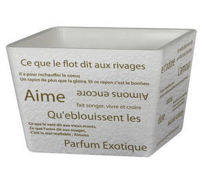 Pot de fleurs carré, design minimaliste, pot en plastique durable, léger, utilisation en extérieur/intérieur, design imprimé décoratif - Product Image 2