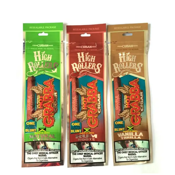 Aangepaste Folie Mylar Sigaar Tabak Leaf Bag Pouch Verpakking
