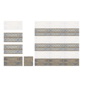 Carreaux muraux en céramique au design moderne émaillé brillant couleur café blanc et foncé 30x60cm - Product Image 4