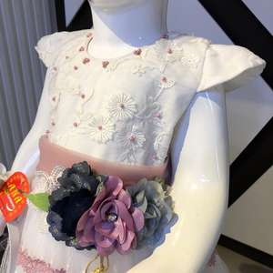 Elegantes vestidos de fiesta de satén para niños Nueva colección de vestidos de moda y elegantes para Niñas para fiestas de Primavera - Product Image 2