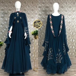 Vestidos de Fiesta Estilo Bollywood / Vestido de Diseñador 3 Estilos (Completamente Cosido) - Product Image 3