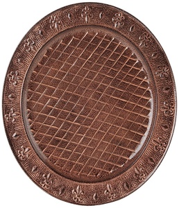 High quality Brown food serving steel plate charger plate for kitchen hotels restaurant in lowest price - Product Image 1
