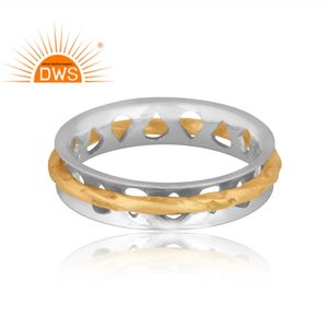 Último diseño de tendencia, anillo de banda giratoria de Plata de Ley 925 fina, joyería de plata para mujer, regalo para ella - Product Image 3