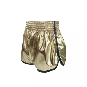 กางเกงขาสั้นมวยไทยเตะมวยทำจากผ้าไหมซาตินตกแต่งโลโก้และขนาดที่กำหนดเองได้ - Product Image 2