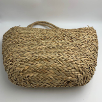 Sacs fourre-tout de plage en paille tressée pour femmes, doublure en lin, logo personnalisé, collection été 2022, vente en gros, Phoenix Fashion