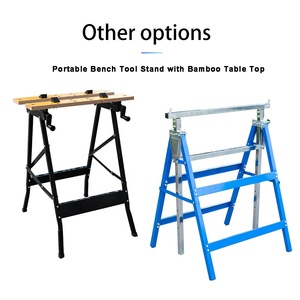 Sawhorse เห็นม้าพับได้29นิ้ว,โลหะปรับแต่งม้านั่งเหล็กหนัก2แพ็คเห็นโต๊ะม้า - Product Image 4