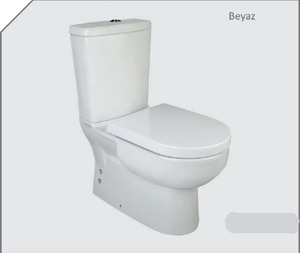 Turkish Ceramic Floor-Mounted Closet Sanitary Ware Two Pieces WC Toilet