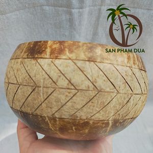 Bols en coquille de noix de COCO de haute qualité, bol en acier inoxydable du VIETNAM/ SMOOTHIE, bols durables et écologiques à bas prix - Product Image 6