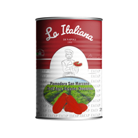 Tomates pelées sucrées San Marzano DOP, fabriquées en Italie, en boîtes de conserve de 2,5 kg