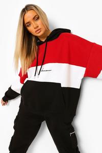 Sudadera deportiva de gran tamaño para mujer con Etiqueta Privada, Sudadera con capucha personalizada con forro polar largo para ropa de calle de invierno, estampado liso - Product Image 6