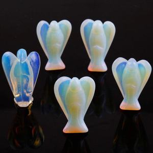 Opalite en cristal de 2 à 2.5 pouces, pierre précieuse de guérison gravée, figurine en vrac pour décoration de la maison - Product Image 4