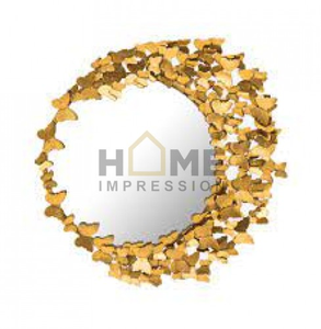 Material de ratán, espejo de lujo de Metal ovalado, espejo de Metal de montaje en pared de diseño más elegante, uso doméstico hecho a mano a precio atractivo - Product Image 3