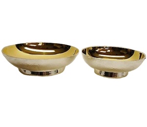 Mejor calidad de cerámica conjunto de 2 piezas para utensilios de cocina la comida de Hotel y frutas tazón de decoración de diseño moderno de metal ensalada de - Product Image 1