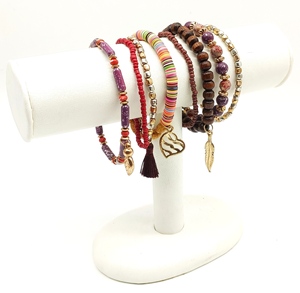 Pulsera de piedras preciosas Feng Shui para hombre y mujer, pulsera de cuentas de amatista Natural auténtica, con cristales curativos - Product Image 5